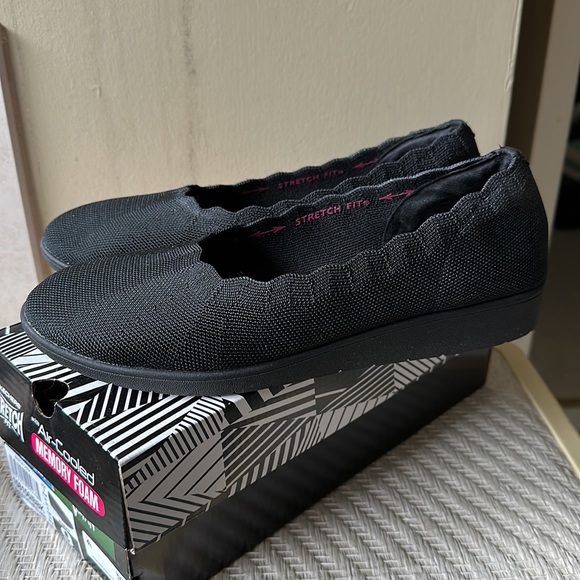 NIB Sketchers Cleo Flex Wedge Spellbind Sz 9 - Picture 2 of 7